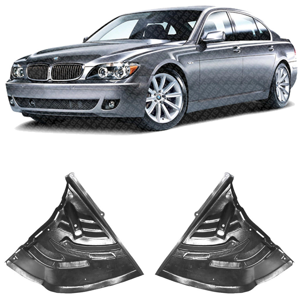 Set of 2 Front Engine Splash Shield Under Cover Right Passenger & Left Driver Side, Engine Under Cover for 2002-2005 BMW 745Li, 2002-2005 745i & More