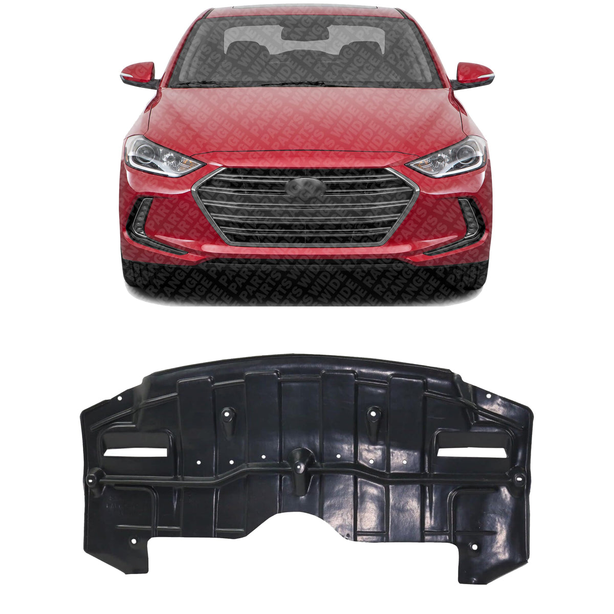 Front Engine Splash Shield Under Cover for 2016-2017 Hyundai Elantra