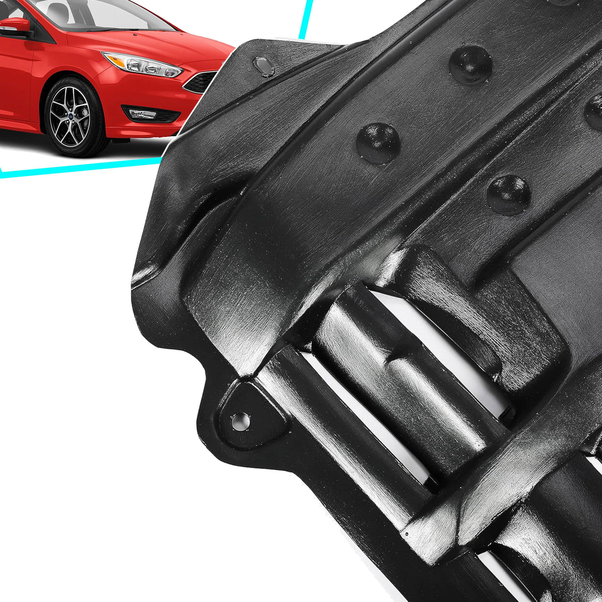 Front Engine Splash Shield for 2012 Ford FocusThe, 2013-2017 Focus & More