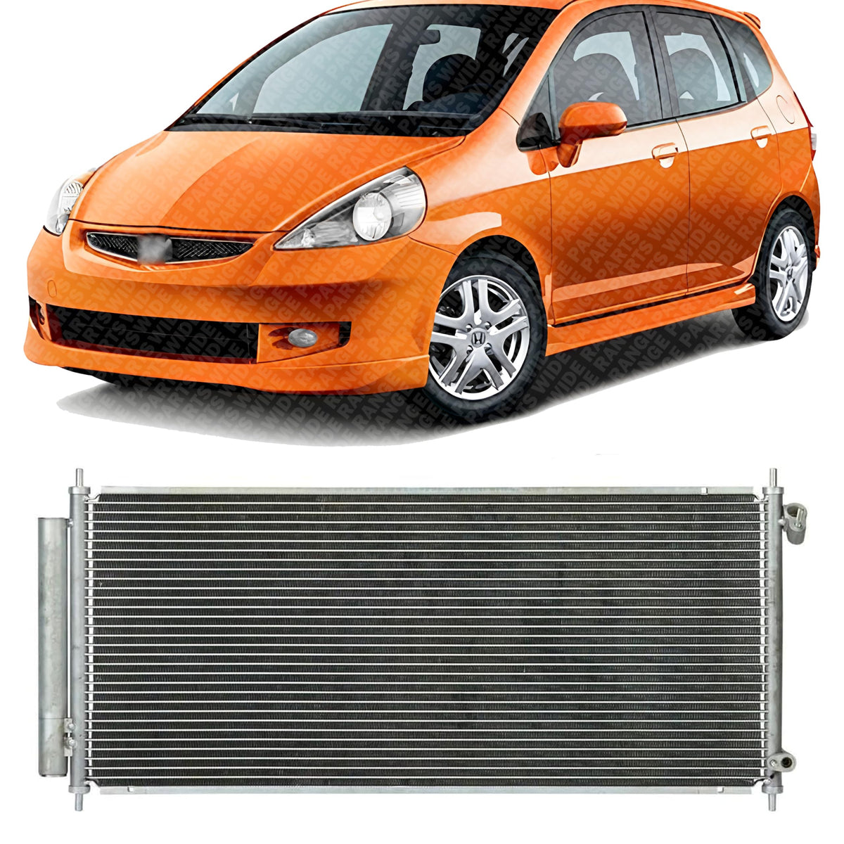 Front A/C Condenser Aluminum Core for 2007-2008 Honda Fit