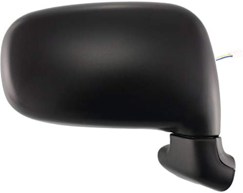 Passenger Side Mirror, Power Adjust, Manual Folding, Non-Heated, Textured Black, No Signal Light, No Memory, No Puddle Light, No Auto-Dimming, No Blind Spot Feature For 1991-1997 Toyota Previa