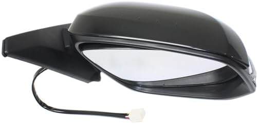 Driver and Passenger Side Mirrors, Power Adjust, Manual Folding, Heated, Paintable, In-housing Signal Light, No Memory, With Puddle Light, No Auto-Dimming, No Blind Spot Feature For 2014-2018 Toyota 4Runner