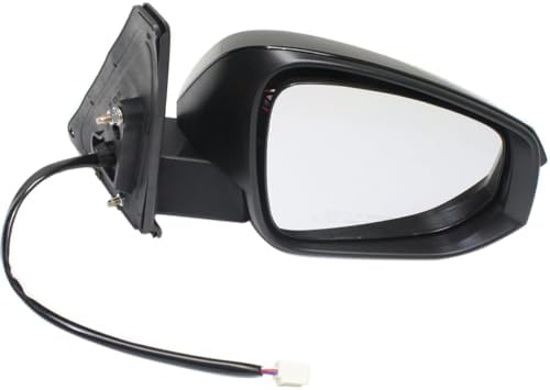 Driver and Passenger Side Mirrors, Power Adjust, Manual Folding, Heated, Paintable, In-housing Signal Light, No Memory, With Puddle Light, No Auto-Dimming, No Blind Spot Feature For 2014-2018 Toyota 4Runner