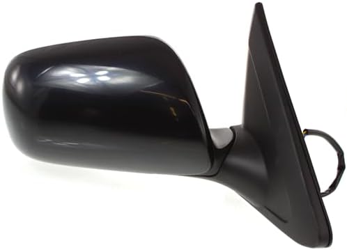 Driver Side Mirror, Power Adjust, Manual Folding, Non-Heated, Paintable, No Signal Light, No Memory, No Puddle Light, No Auto-Dimming, No Blind Spot Feature For 2009-2013 Toyota Matrix / 2009-2010 Pontiac Vibe
