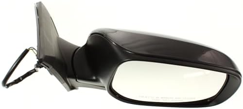 Driver Side Mirror, Power Adjust, Manual Folding, Non-Heated, Paintable, No Signal Light, No Memory, No Puddle Light, No Auto-Dimming, No Blind Spot Feature For 2009-2013 Toyota Matrix / 2009-2010 Pontiac Vibe