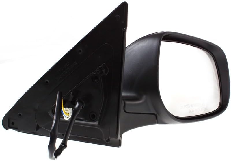 Driver Side Mirror, Power Adjust, Manual Folding, Non-Heated, Paintable, No Signal Light, No Memory, No Puddle Light, No Auto-Dimming, No Blind Spot Feature For 2009-2013 Toyota Matrix / 2009-2010 Pontiac Vibe
