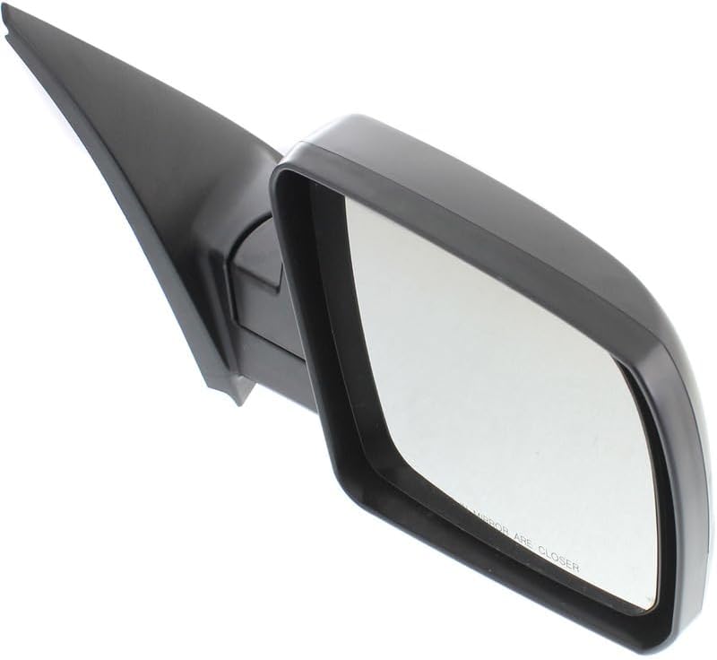 Driver and Passenger Side Mirror, Manual Adjust, Non-Heated, Manual Folding, Textured Black, No Signal Light, No Memory, No Puddle Light, No Auto-Dim, No Blind Spot Feature For 2007-2013 Toyota Tundra
