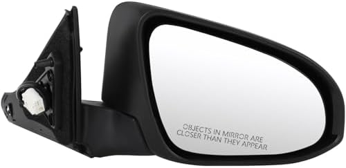 Passenger Side Mirror, Power Adjust, Manual Folding, Heated, Paintable, No Signal Light, No Memory, No Puddle Light, No Auto-Dimming, No Blind Spot Feature For 2015 Toyota Camry