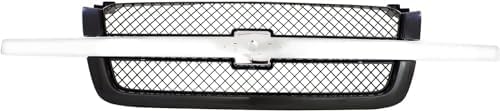 7-Piece Kit, Grille Painted Gray, Includes (1) Grille Shell and Insert, (2) Headlight, (2) Headlight Bracket, and (2) Turn Signal Light For 2003-2006 Chevrolet Silverado 1500 2500