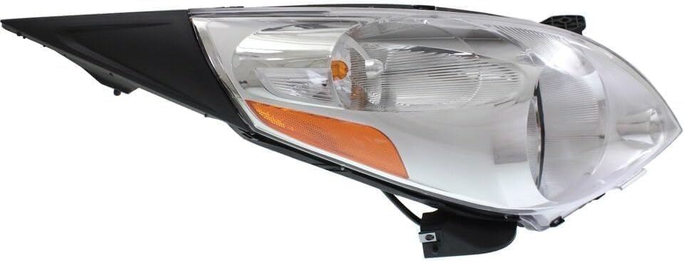 Driver and Passenger Side Headlights, Halogen, with wiring harness For 2013-2015 Chevrolet Spark