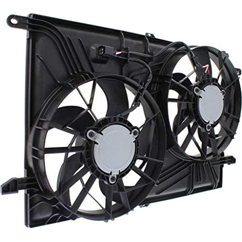 APTF0060 Dual Fan Assembly w/o Controller For 2007-2017 GMC Acadia / 2009-2017 Chevrolet Traverse