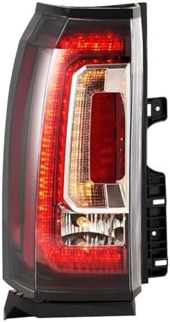 Driver Side Tail Light, LED, Clear and Red Lens For 2015-2020 GMC Yukon/XL