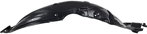3-Piece Kit, Front, Driver and Passenger Side Fender Liner, North America Built Vehicle, Includes (1) Engine Splash Shield and (2) Fender Liner For 2009-2012 Toyota Corolla