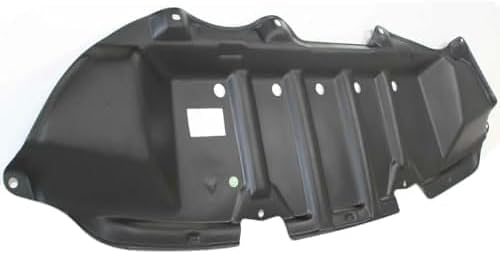 3-Piece Kit, Front, Driver and Passenger Side Fender Liner, North America Built Vehicle, Includes (1) Engine Splash Shield and (2) Fender Liner For 2009-2012 Toyota Corolla