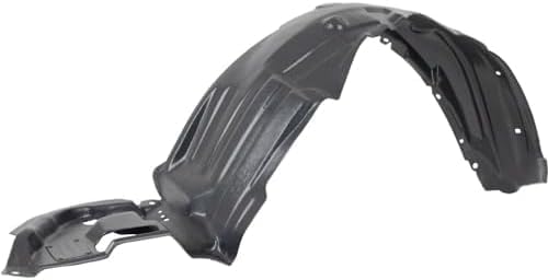 3-Piece Kit, Front, Driver and Passenger Side Fender Liner, North America Built Vehicle, Includes (1) Engine Splash Shield and (2) Fender Liner For 2009-2012 Toyota Corolla