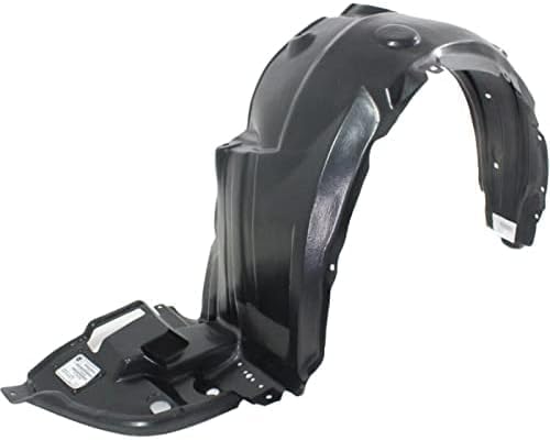 3-Piece Kit, Front, Driver and Passenger Side Fender Liner, North America Built Vehicle, Includes (1) Engine Splash Shield and (2) Fender Liner For 2009-2012 Toyota Corolla