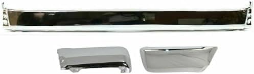 3-Piece Kit Step Bumper, Chrome Face Bar Only; With pad provision Without mounting bracket(s), Includes (1) Step Bumper and (2) Bumper End For 1996-2002 Toyota 4Runner