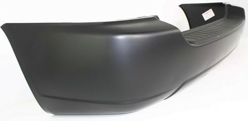 Rear Primed Bumper Cover, Without parking aid sensor holes, Without tow hook hole For 2004-2007 Toyota Highlander