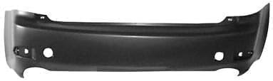 Rear Primed Bumper Cover, Base Model, Without Park Distance Control Sensor and Pre-Collision System Holes For 2006-2008 Lexus IS250/IS350