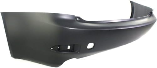 Rear Primed Bumper Cover, Base Model, Without Park Distance Control Sensor and Pre-Collision System Holes For 2006-2008 Lexus IS250/IS350