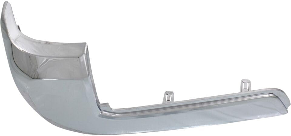 Rear, Driver Side Bumper End, Chrome Plastic For 2016-2023 Toyota Tacoma