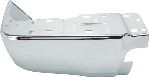 Rear, Driver Side Bumper End, Chrome Steel For 2014-2021 Toyota Tundra