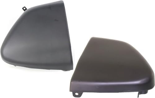 Rear, Driver and Passenger Side Bumper End, Primed Plastic For 1994-1997 Chevrolet S10 / GMC Sonoma