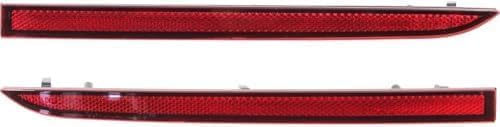 Rear, Driver and Passenger Side Bumper Reflector For 2014-2018 Ford Edge