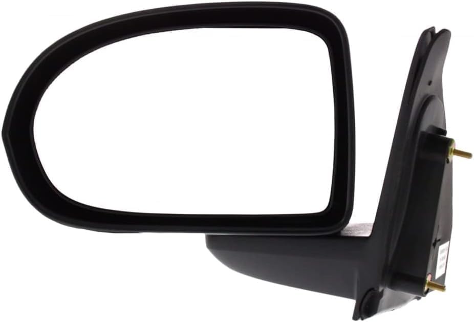 Driver Side Mirror, Manual Adjust, Non-Heated, Manual Folding, Textured Black, No Signal Light, No Memory, No Puddle Light, No Auto-Dim, No Blind Spot Feature For 2007-2017 Jeep Compass