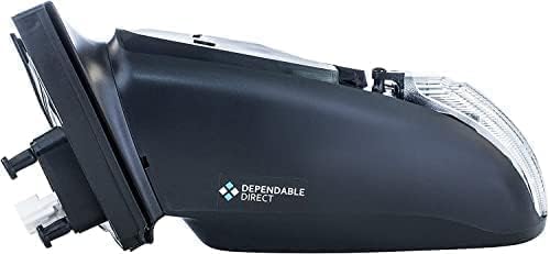 Driver Side Mirror, Power Adjust, Non-Heated, Non-Folding, Paintable, In-housing Signal Light, No Memory, No Puddle Light, No Auto-Dim, No Blind Spot Feature For 2005-2010 Scion tC
