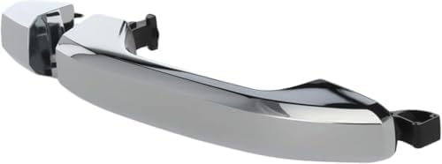 Rear, Driver or Passenger Side Chrome Exterior Door Handle, Without Key Hole, Plastic For 2014-2022 Silverado Sierra | Fits Tahoe Suburban Yukon