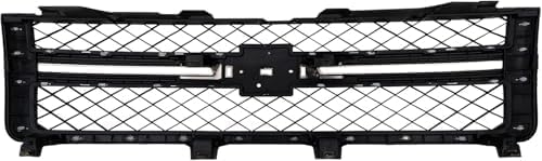 2-Piece Kit Grille Chrome Shell with Primed Insert, Includes (1) Grille Shell and Insert and (1) Hood Molding For 2011-2014 Chevrolet Silverado 2500HD 3500HD