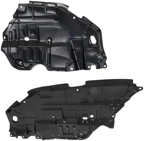 Front, Driver and Passenger Side Engine Splash Shields For 2012-2014 Toyota Camry Sedan