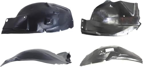 Front, Driver and Passenger Side, Front and Rear Section, Fender Liner For 2005-2009 Ford Mustang
