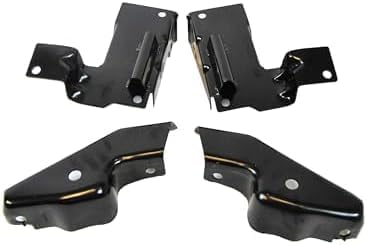 Front, Driver and Passenger Side, Inner and Outer Bumper Bracket For 2011-2014 Chevrolet Silverado