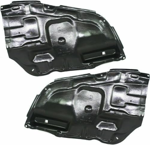 Front, Driver and Passenger Side Engine Splash Shields For 2005-2010 Toyota Avalon
