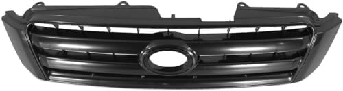 Grille Assembly, Painted Black Shell and Insert For 2004-2007 Toyota Highlander