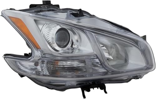 Passenger Side Headlight, with Bulb, HID/Xenon, with HID bulb and ballast, 6 Cyl., 3.5L Engine For 2009-2014 Nissan Maxima