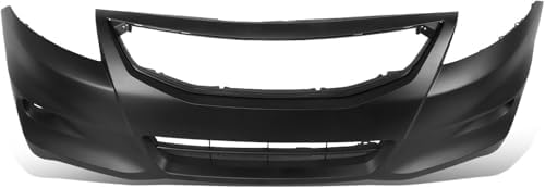 Coupe Front Primed Bumper Cover, With Fog Light Holes, Without parking aid sensor holes, Without tow hook hole, CAPA Certified For 2011-2012 Honda Accord