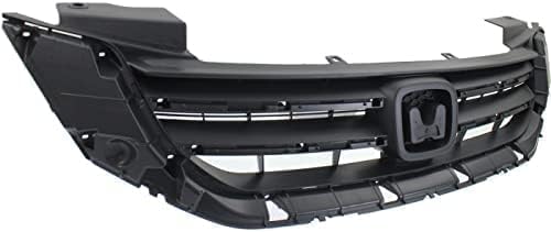 Grille, Textured Gray, With Emblem Provision, Sedan, USA Built Vehicle, 4 Cyl., Except Hybrid For 2013-2015 Honda Accord