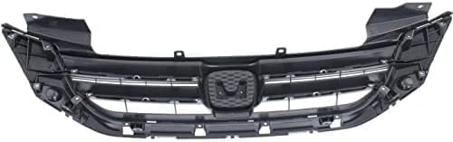 Grille, Textured Gray, With Emblem Provision, Sedan, USA Built Vehicle, 4 Cyl., Except Hybrid For 2013-2015 Honda Accord