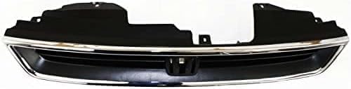 Grille Assembly, Chrome Shell with Textured Black Insert For 1994-1997 Honda Accord