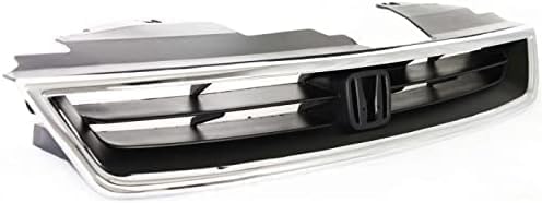 Grille Assembly, Chrome Shell with Textured Black Insert For 1994-1997 Honda Accord