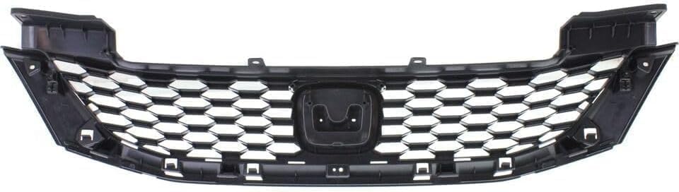 Grille Assembly, Painted Black Shell and Insert For 2013-2015 Honda Accord