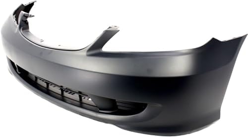 2-Piece Kit, Front Primed Bumper Cover, Includes (1) Bumper Cover and (1) Grille For 2004-2005 Honda Civic