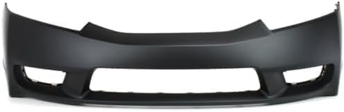 2-Piece Kit, Front Primed Bumper Cover, Sedan, Includes (1) Bumper Cover and (1) Grille For 2009-2011 Honda Civic