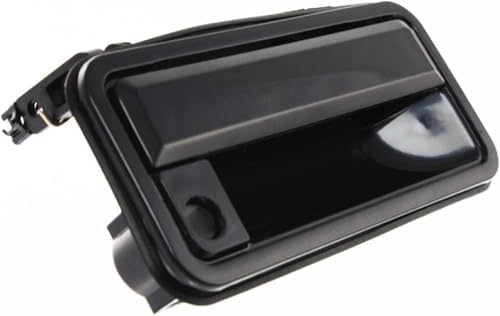 Front, Driver and Passenger Side Smooth Black Exterior Door Handle, With Key Hole For 1988-2002 GMC/Chevrolet C/K Series
