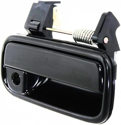 Front, Driver and Passenger Side Smooth Black Exterior Door Handle, With Key Hole For 1999-2002 Toyota 4Runner