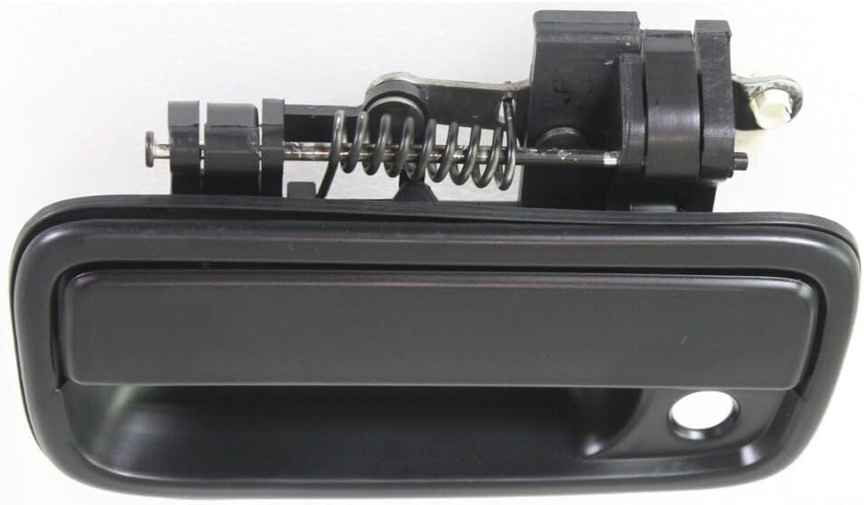 Front, Driver Side Smooth Black Exterior Door Handle, With Key Hole For 1995-2004 Toyota Tacoma