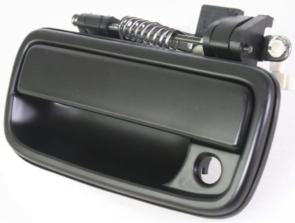 Front, Driver Side Smooth Black Exterior Door Handle, With Key Hole For 1995-2004 Toyota Tacoma